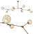 Gilded Branch Pendant Light 3D model small image 1