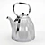 Classic Nickel Kettle: Large & Elegant 3D model small image 2