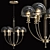 Phileas Brass Chandelier - 26 3D model small image 1