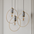 Sleek Geometric Pendant Light 3D model small image 1