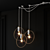 Sleek Geometric Pendant Light 3D model small image 3
