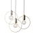Sleek Geometric Pendant Light 3D model small image 4