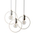 Sleek Geometric Pendant Light 3D model small image 5