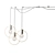 Sleek Geometric Pendant Light 3D model small image 6