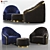 Elegant Cantori Portofino Armchair 3D model small image 1