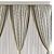 Stylish Window Curtain 561 3D model small image 3