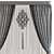 Sleek Curtain 562 - Perfectly designed 3D model small image 2