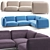 Paola Lenti MELLOW Sofa: Modern Elegance for Ultimate Comfort 3D model small image 1