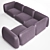 Paola Lenti MELLOW Sofa: Modern Elegance for Ultimate Comfort 3D model small image 2