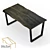 Natural Wood Slab Table 3D model small image 2