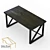 Karagach Wood Slab Table - Natural Edge 3D model small image 3