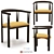 Modern, Chic Elliot Dining Chair 3D model small image 1