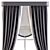 Sleek Curtain 564: Effortlessly Elegant 3D model small image 3