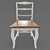Elegant Birch Wood Chair 3D model small image 5