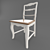 Elegant Birch Wood Chair 3D model small image 6