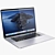 Silver MacBook Pro 16: Powerful Performance 3D model small image 4