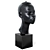 Bronze African Head Sculpture by Marguerite de Blonay 3D model small image 1