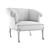 Bakerfurniture La Fleur Petit: Modern Armchair 3D model small image 2