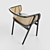 Elegant Cane Armchair 3D model small image 3
