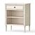 Provence Style Nursery Bedside Table 3D model small image 1