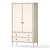 Charming Provence Nursery Wardrobe 3D model small image 1