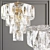 Eichholtz Amazone S Chandelier: Elegant Metal and Crystal Lighting 3D model small image 2