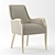 Elegant Mother of Pearl Dining Chair 3D model small image 1