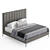 RH Italia Channel Bed: Sleek and Stylish 3D model small image 4