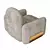 Compact and Stylish Handy Armchair 3D model small image 3