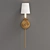 Clove Single Sconce - Elegant Wall Lighting 3D model small image 3