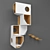 Sleek White Cat Condo 3D model small image 2