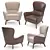 Elegant Ulivi Vivienne Armchair 3D model small image 3