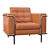 Modern Leather Lounge Chair 3D model small image 2