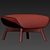 Elegant Minotti Russell Chair 3D model small image 5