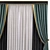 Modern Mesh Curtains - Curtain 571 3D model small image 2