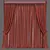 Modern Mesh Curtains - Curtain 571 3D model small image 5