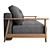 Una Modern Sofa: Compact and Stylish 3D model small image 4