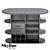  Sleek Skyline Bar Desk 3D model small image 4