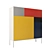 Minimalist Vision Cabinet: De Stijl Theo 3D model small image 1