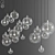 Globe Glass Cluster Chandelier 3D model small image 1