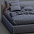 Elegant Meridiani Bed: LAW 3D model small image 5