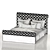 Elegant Greco Strom Bed 3D model small image 2