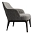 Elegant Poliform Jane Armchair 3D model small image 2