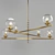 Bolia 40.2528: Sleek Brass Pendant Light 3D model small image 2