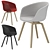 HAY AAC 22 - Modern V-Ray Chair 3D model small image 1