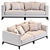 Luxury Principe Sofa 3D model small image 1