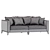 Luxury Principe Sofa 3D model small image 3