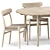 Modern Dining Set: CH337 Table & CH23 Chair 3D model small image 2