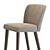 Elegant Upholstered Beech Barstool 3D model small image 3