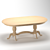 Elegant Oak Dining Table 3D model small image 4